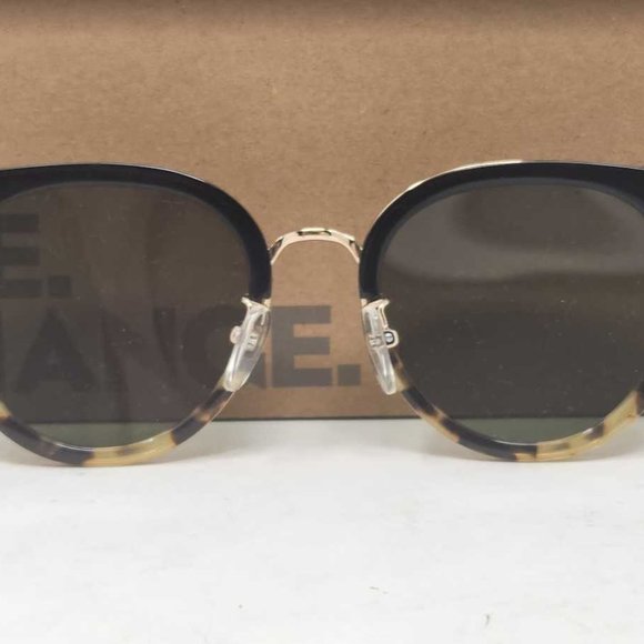 New Toms Rey 201 sunglasses in Black Tortoise Fade / Bottle Green